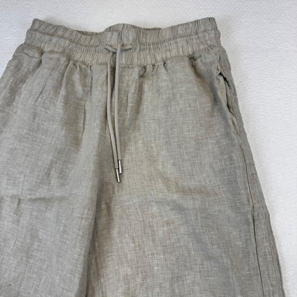 Quince Women's 100% European Linen Wide Leg Lounge Pants AC2 Flax Medium
